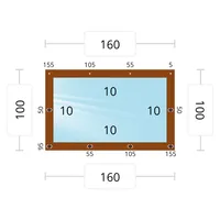 Мягкое окно 160x100 см, для веранды, беседки